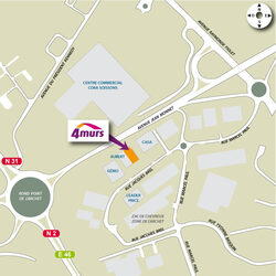 plan d'accès 4MURS Soissons - Soissons