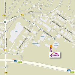 plan d'accès 4MURS Cormontreuil - Cormontreuil