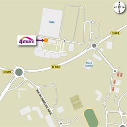 plan d'accès 4MURS Longeville Lès Saint Avold - Longeville-lès-Saint Avold