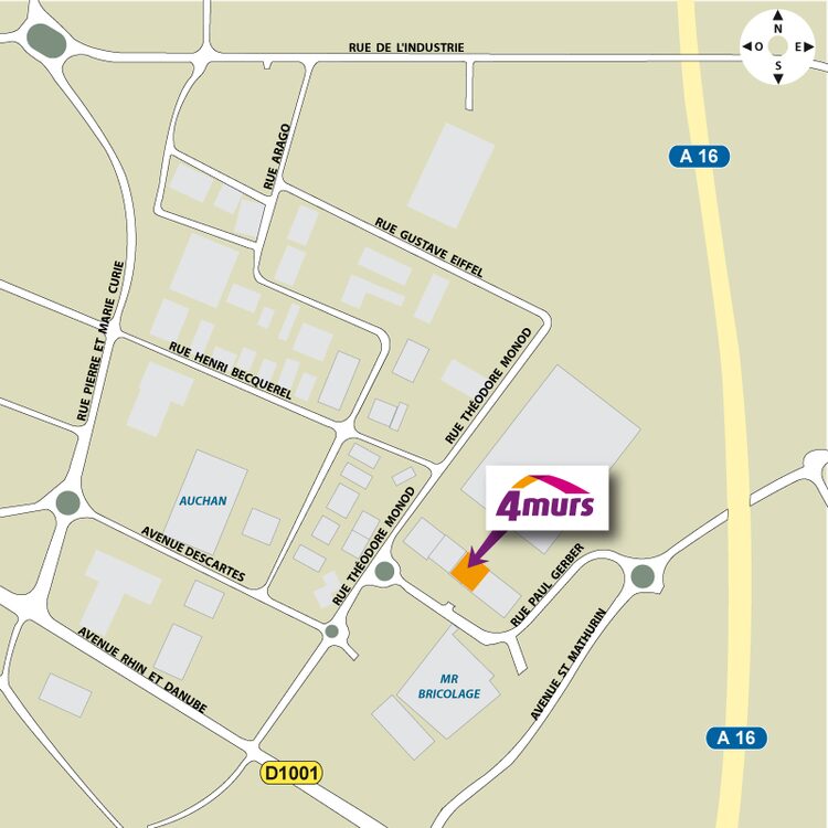 plan d'accès 4MURS Allonne - Allonne