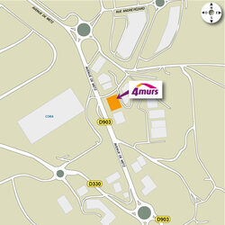 plan d'accès 4MURS Haudainville - Verdun