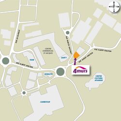 plan d'accès 4MURS Montluçon - Montluçon