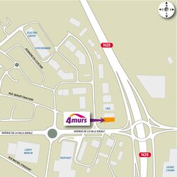 plan d'accès 4MURS Longueau - Longueau