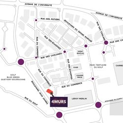 plan d'accès 4MURS Quetigny - Quétigny