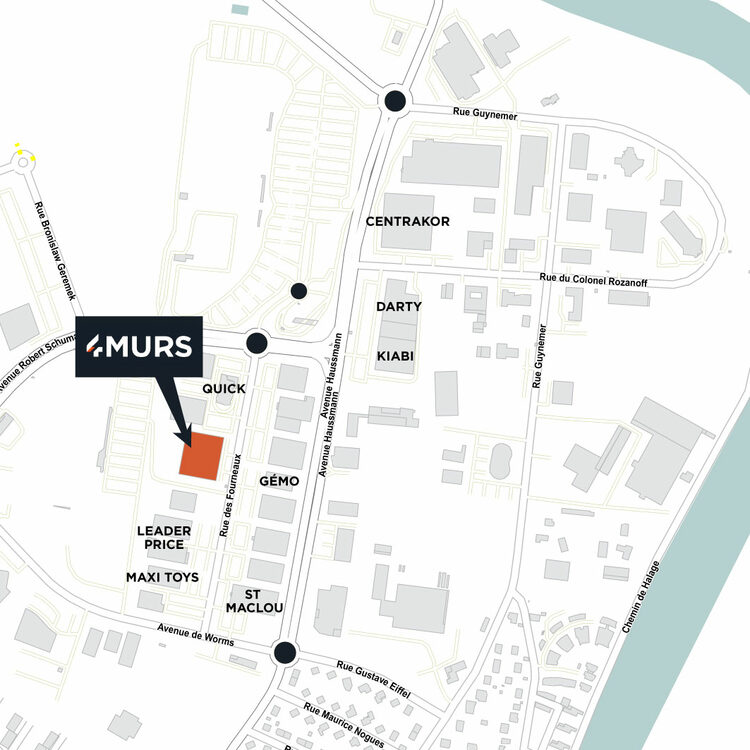 plan d'accès 4MURS Auxerre - Auxerre