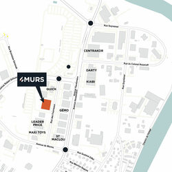 plan d'accès 4MURS Auxerre - Auxerre