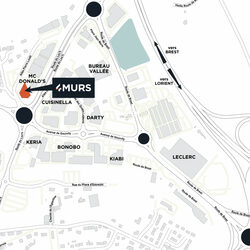 plan d'accès 4MURS Quimper - Quimper