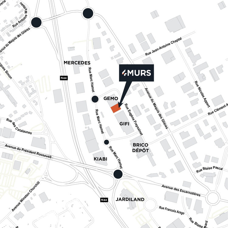 plan d'accès 4MURS Saint Memmie