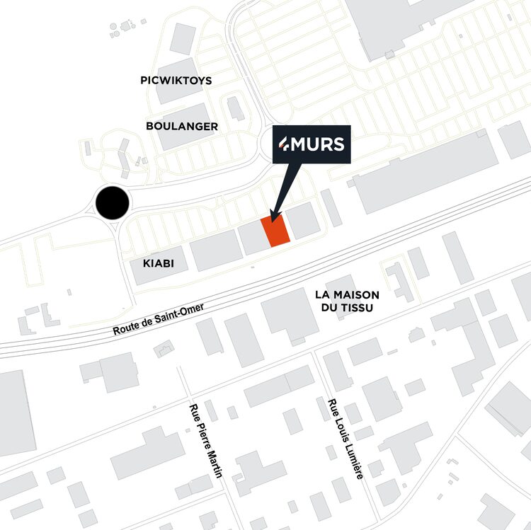 plan d'accès 4MURS Saint Martin Boulogne
