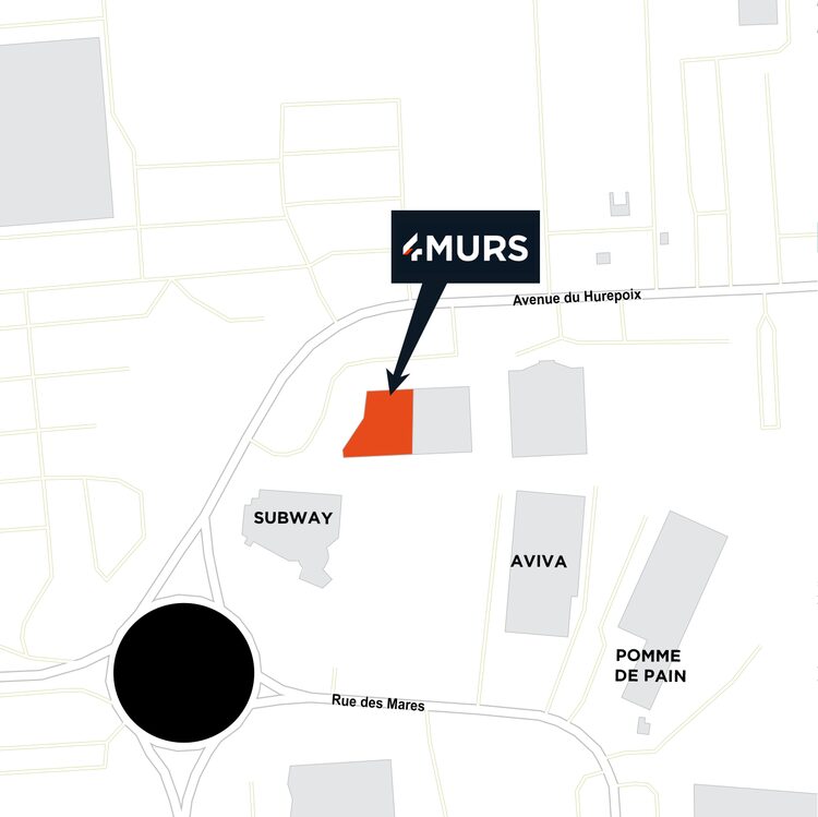 plan d'accès 4MURS Sainte Geneviève Des Bois - Sainte-Geneviève-des-Bois