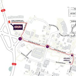 plan d'accès 4MURS Duisans