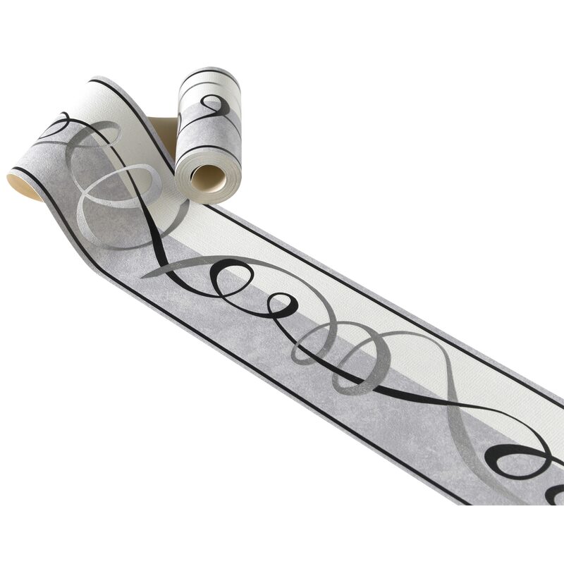 Frise vinyle RUBAN coloris gris perle