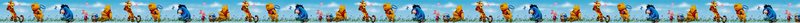 Frise vinyle WINNIE coloris bleu layette