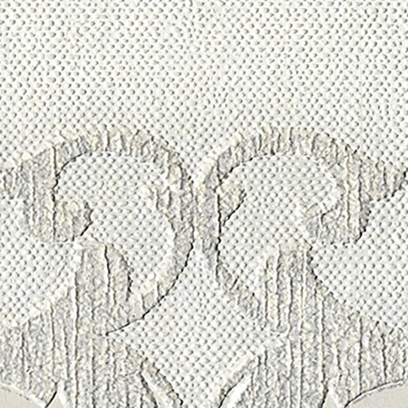 Papier peint intissé ROSACE coloris blanc