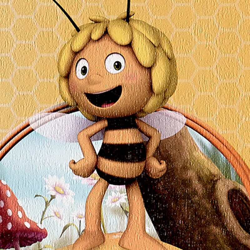 Papier peint MAYA L'ABEILLE coloris miel