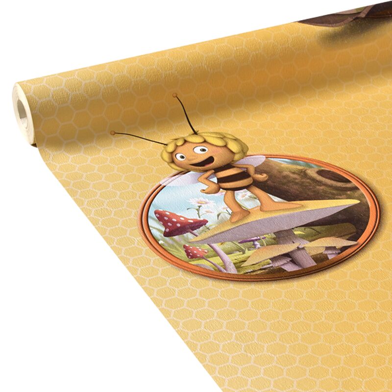 Papier peint MAYA L'ABEILLE coloris miel