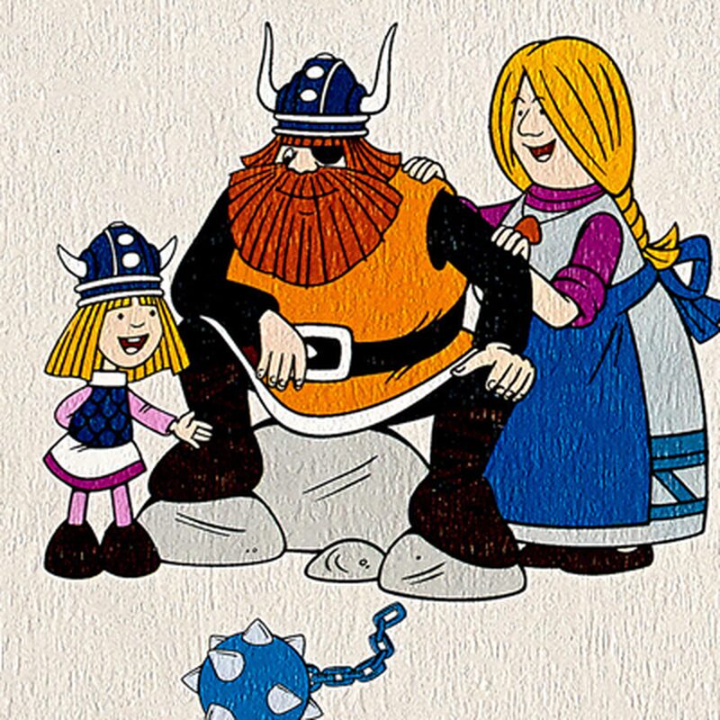Papier peint VIC LE VIKING coloris blanc