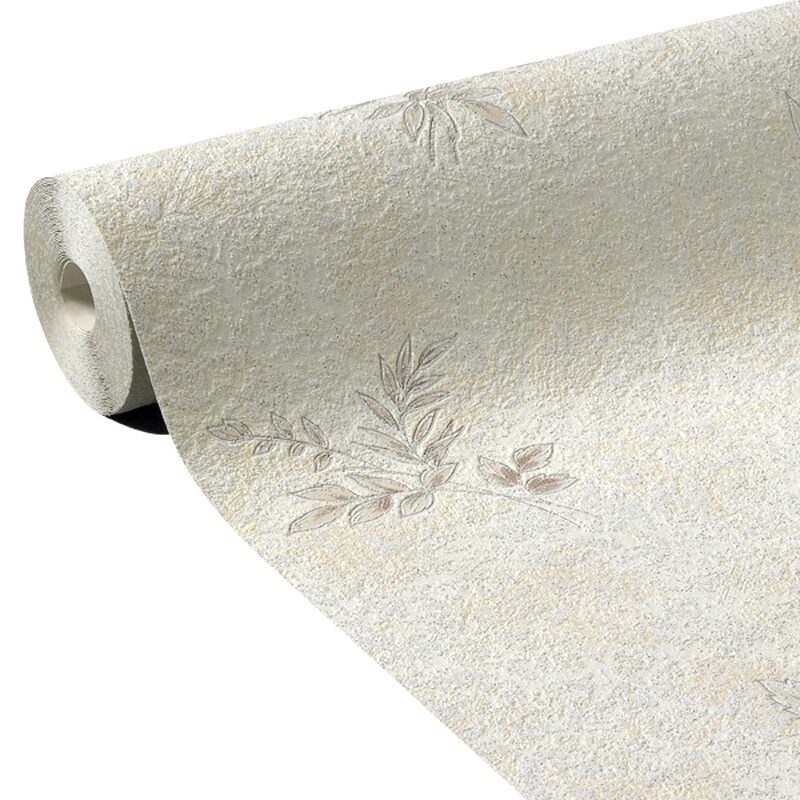 Papier peint vinyle GRAND TRIANON coloris sable beige