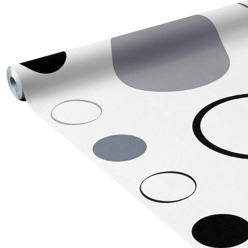 Papier peint FUNNY BIG SPOT coloris blanc