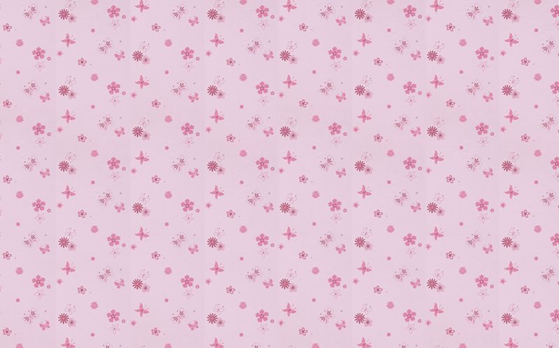 Papier peint BUTTERFLY coloris rose guimauve