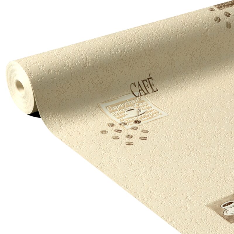 Papier peint vinyle EXPRESSO coloris sable beige