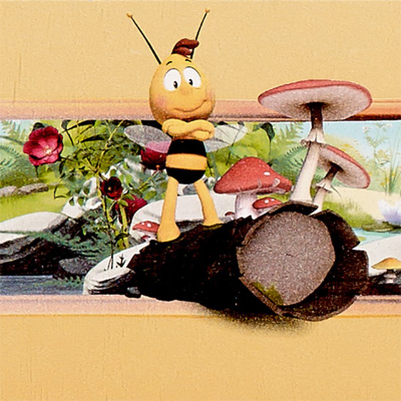 Frise vinyle MAYA L'ABEILLE coloris miel