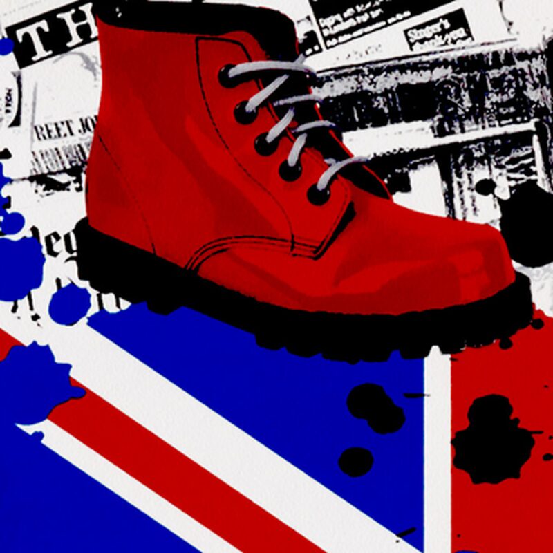 Papier peint LONDON DAILY MAIL coloris gris béton