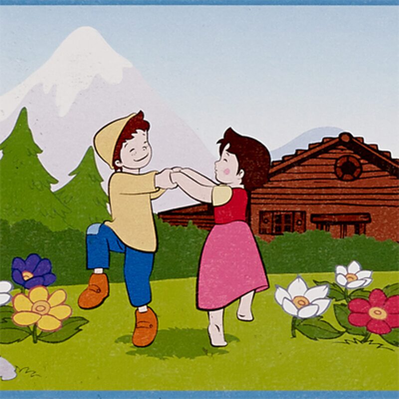 Frise vinyle HEIDI coloris barbapapa