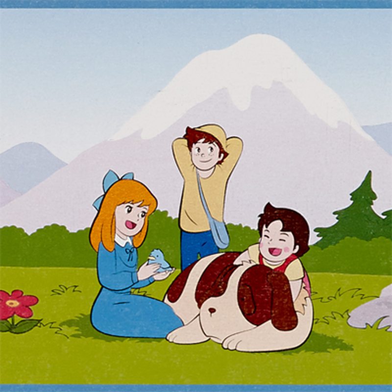 Frise vinyle HEIDI coloris barbapapa