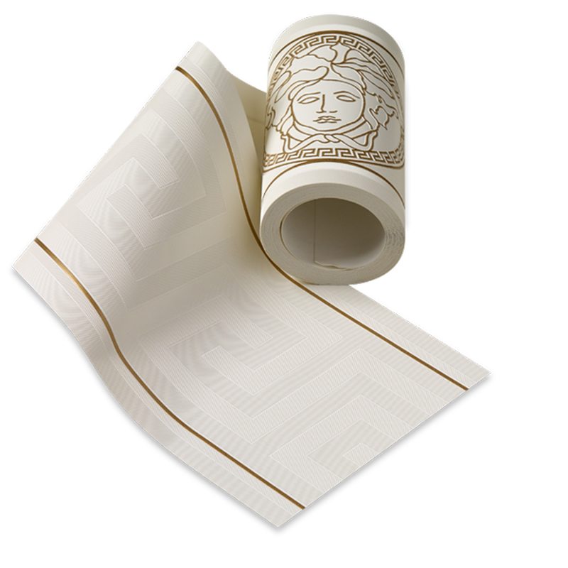 Frise vinyle VERSACE GRECO coloris sable clair