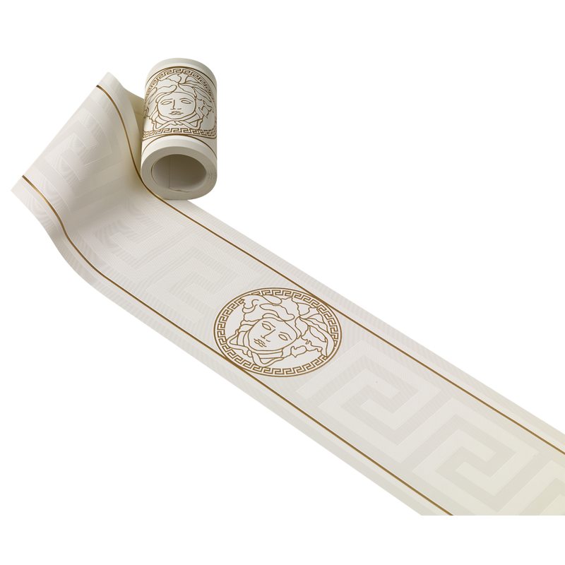 Frise vinyle VERSACE GRECO coloris sable clair