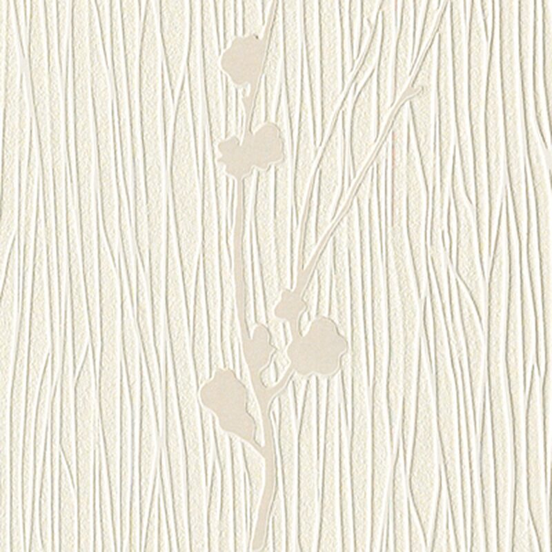 Papier peint vinyle CATTLEYA coloris blanc