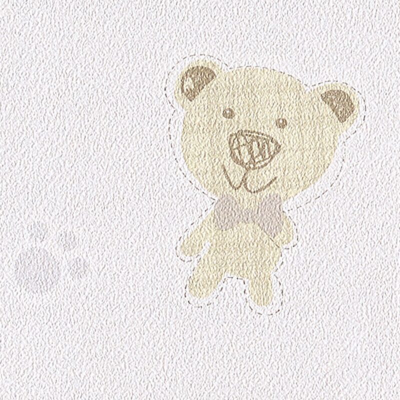 Papier peint HAPPY NOUNOURS coloris blanc