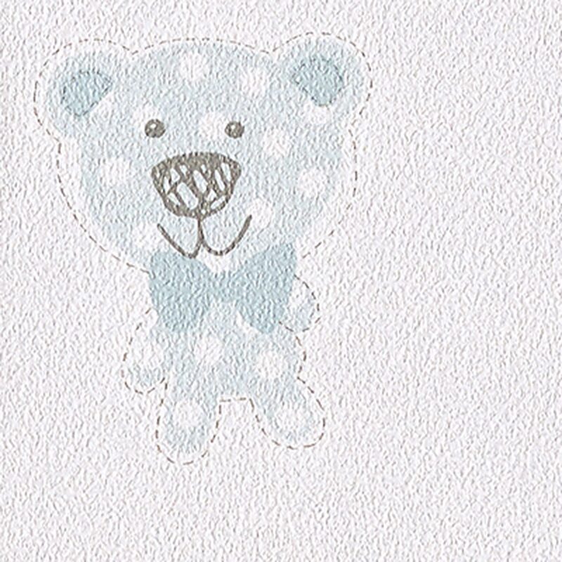 Papier peint HAPPY NOUNOURS coloris blanc