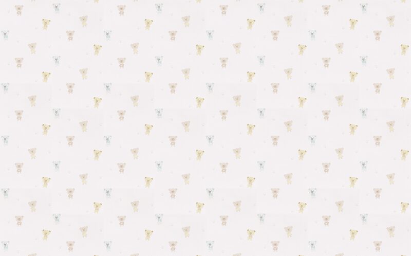 Papier peint HAPPY NOUNOURS coloris blanc