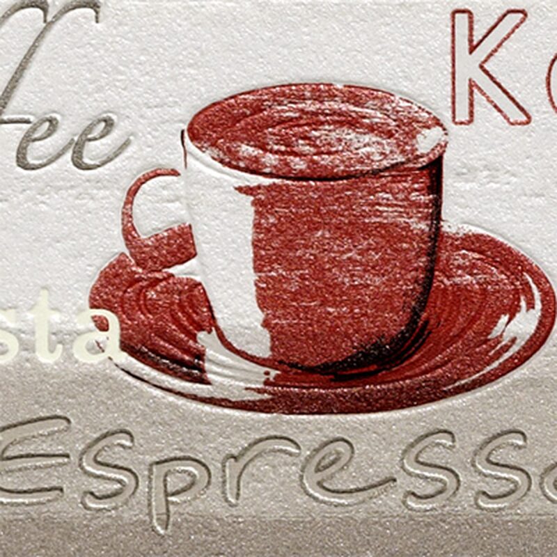 Frise vinyle ARABICA coloris cappuccino