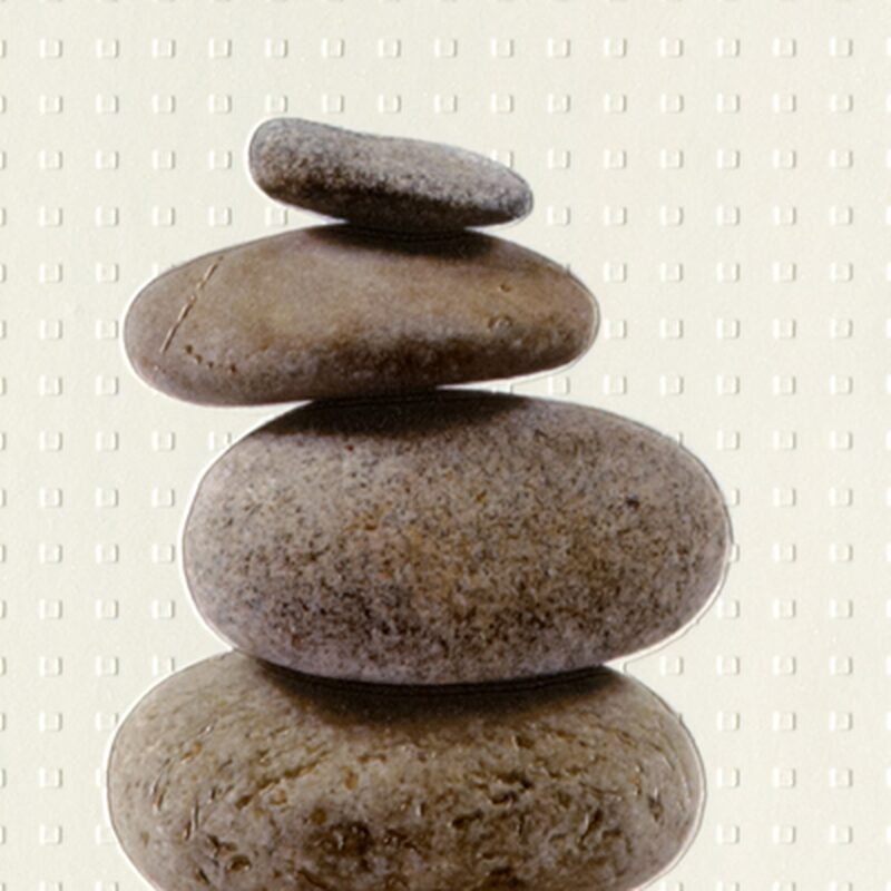 Papier peint vinyle BAMBOU ZEN coloris blanc