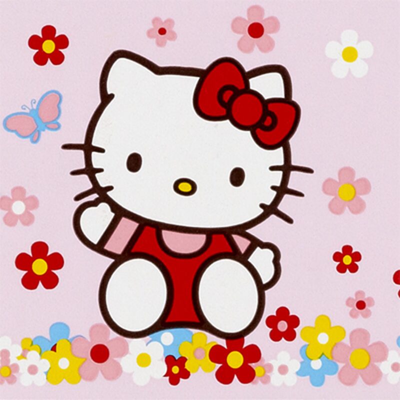 Frise HELLO KITTY coloris rose pastel