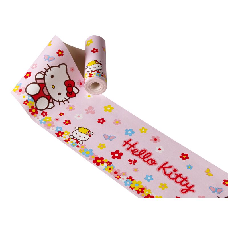Frise HELLO KITTY coloris rose pastel