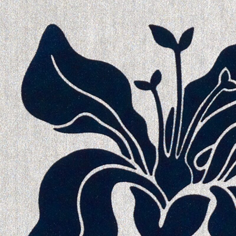 Papier peint intissé floqué VELVETY coloris argent