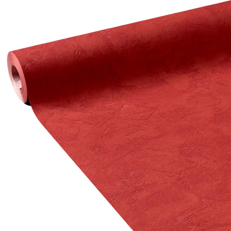 Papier peint intissé RAVENNE coloris rouge coquelicot