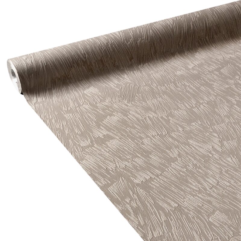 Papier peint intissé CLUB coloris marron glacé
