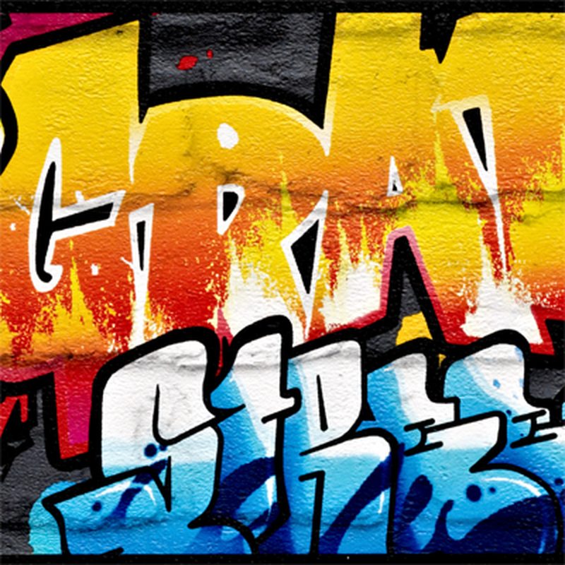 Frise TAG STREET coloris gris béton