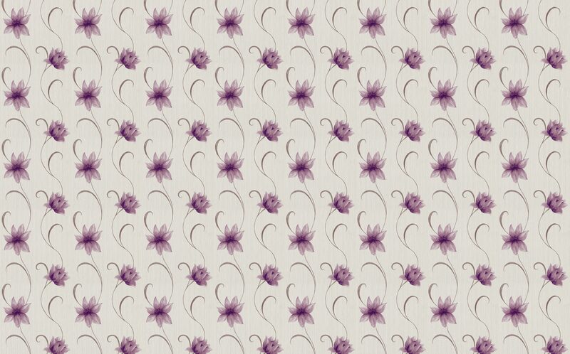 Papier peint vinyle ROMANTIC FLOWER coloris écru