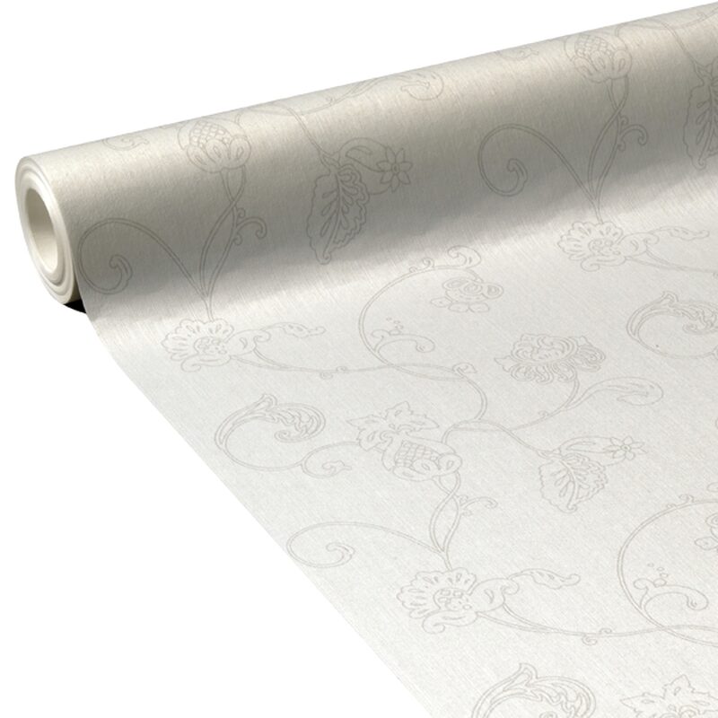 Textile sur intissé HAUTE COUTURE coloris blanc