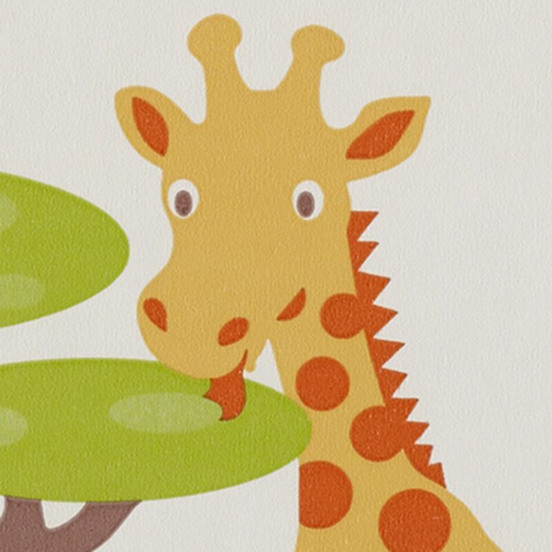 Papier peint SAFARI JUNGLE coloris blanc