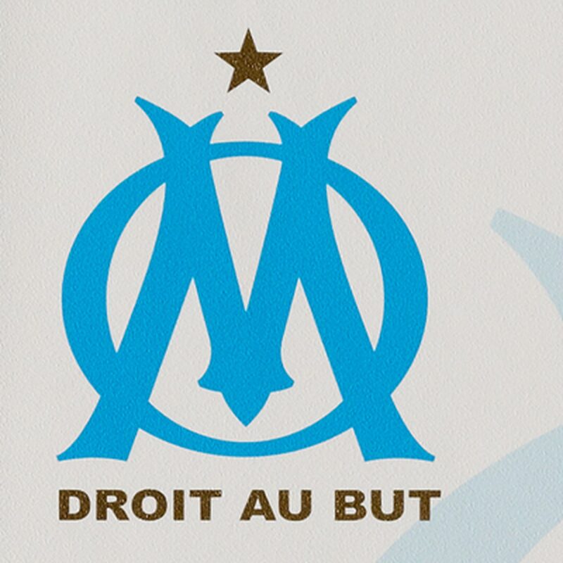 Papier peint OM OLYMPIQUE MARSEILLE coloris blanc