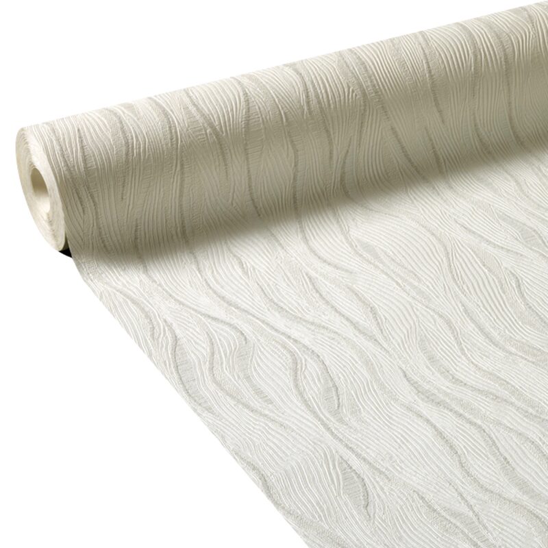 Papier peint intissé FONTAINEBLEAU coloris blanc