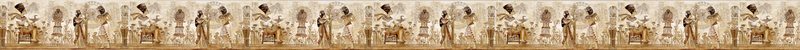 Frise EGYPTE coloris beige rosé