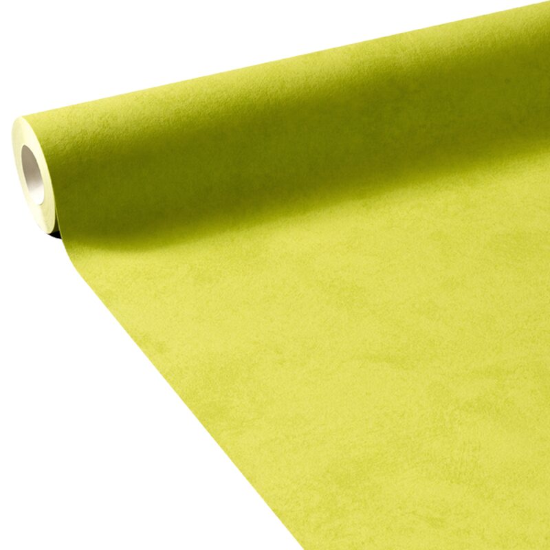 Papier peint vinyle KUMBHAKA coloris vert anis